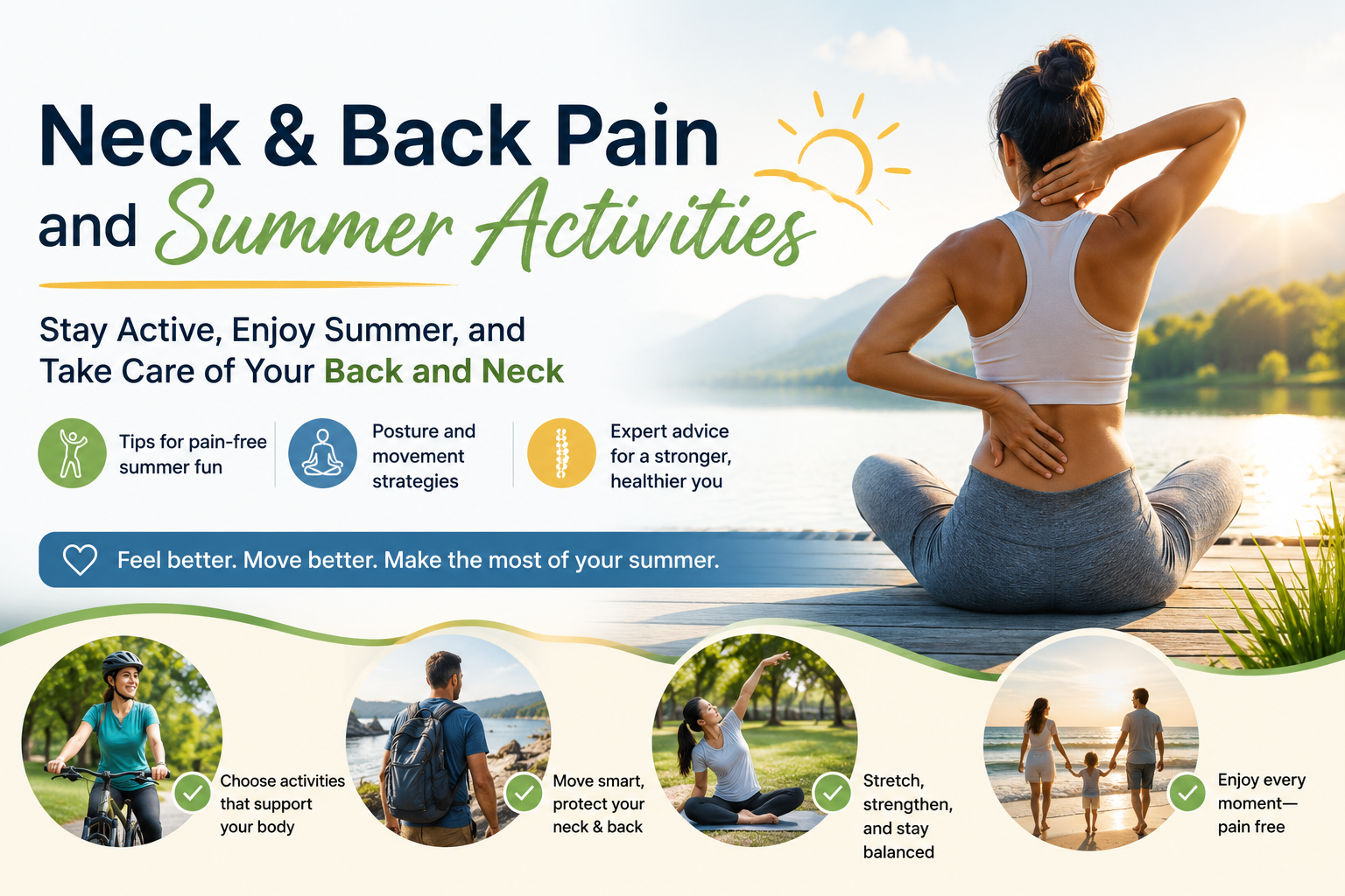 Home summer back and neck pain